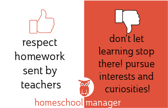 Homeschool dos & donts