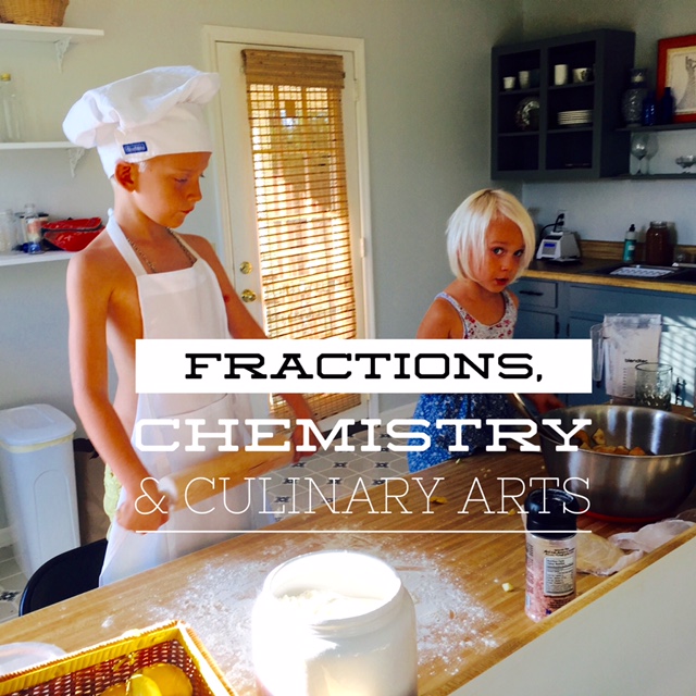 Homeschooling, fractions, chemistry food