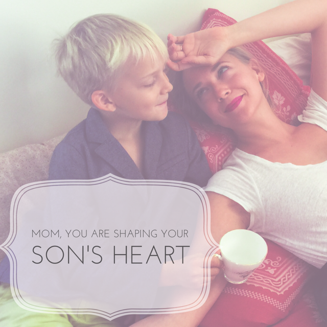 Mom, you are changing the world by shaping your son's heart through your love!